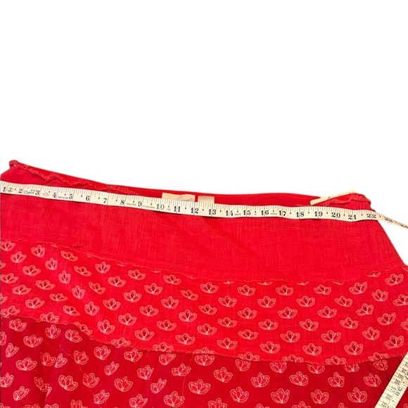 NWT Liz Claiborne Full Skirt BOHO 100% Cotton With Slip Sz 20W Cottage Pinks - Picture 9 of 11